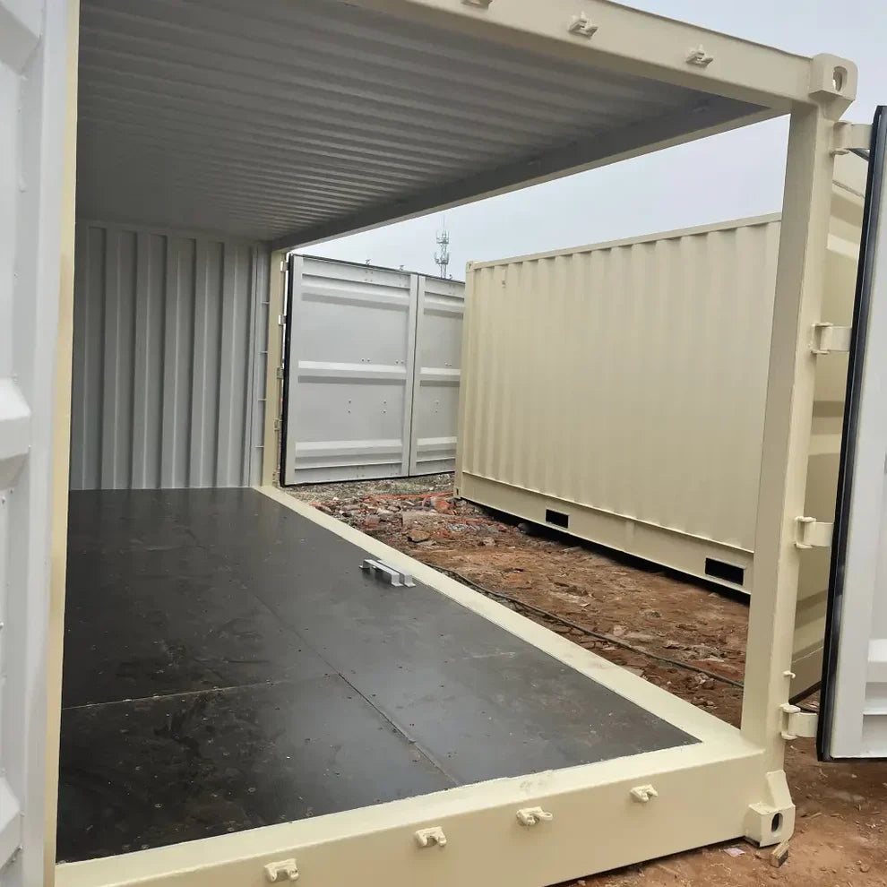 Conteneur maritime beige neuf de 20 pieds à ouverture latérale