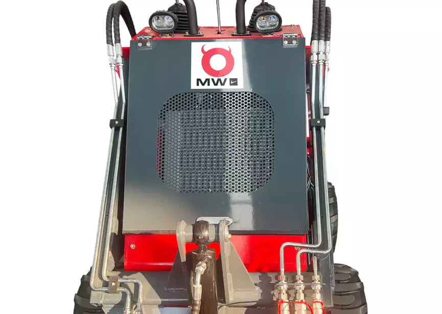 Mini chargeur sur roues moteur essence 23ch - 16 kW - 1000 kg - Capacité de levage 300 kg - Avec godet MW Tools