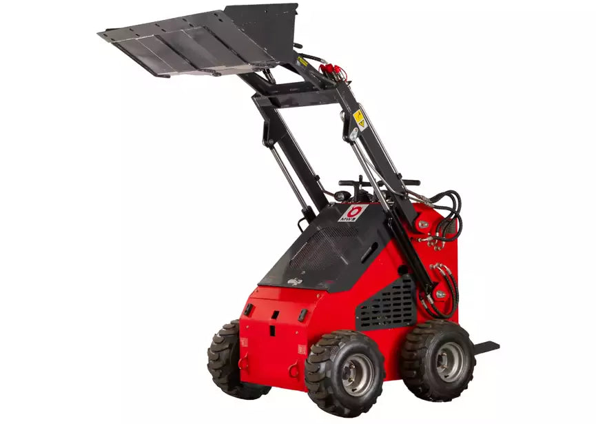 Mini chargeur sur roues moteur essence 23ch - 16 kW - 1000 kg - Capacité de levage 300 kg - Avec godet MW Tools