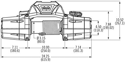 Warn Zeon 10-S 12V Heavy-Duty Forst-Seilwinde