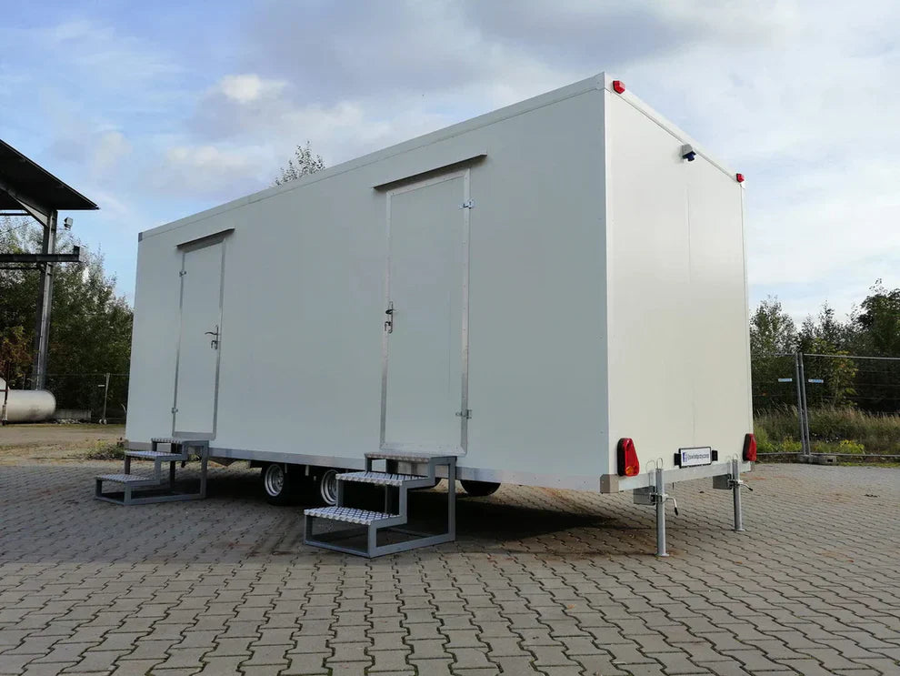 Remorque WC avec WC double 6x2,40 mètres