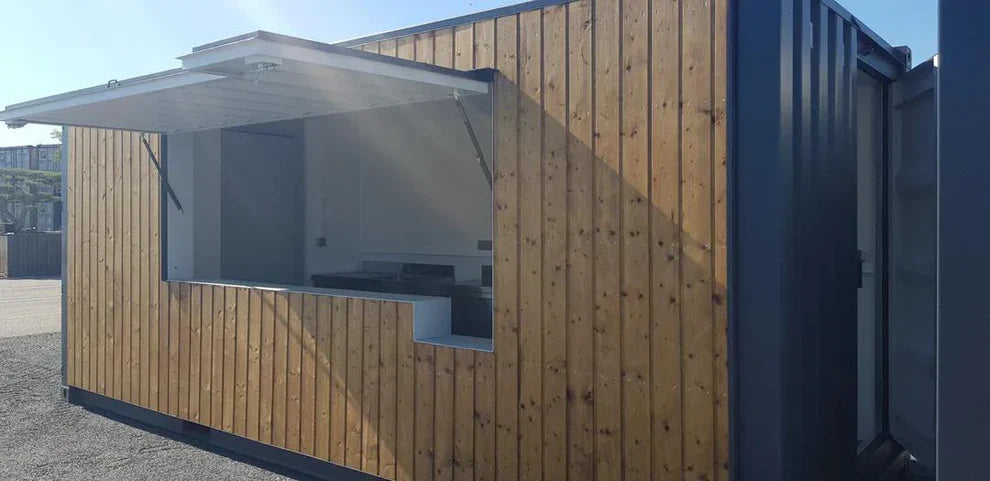 Conteneur Snack-Box de 20 pieds, idéal pour un bar ou un kiosque
